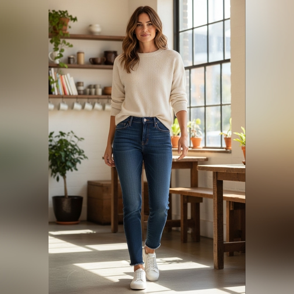 Frame Dublin le Skinny de Jeanne #1470 Cut Off Ankle Luxury Jeans Summer
